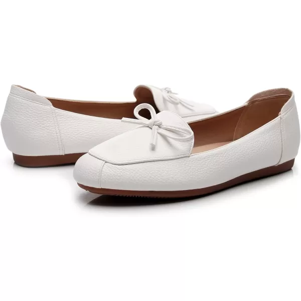 VenusCelia Women's Bowknot Wide Flat Shoe