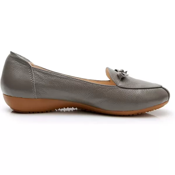VenusCelia Women's Bowknot Wide Flat Shoe