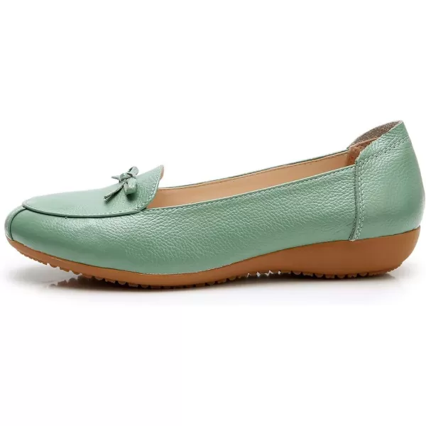 VenusCelia Women's Bowknot Wide Flat Shoe