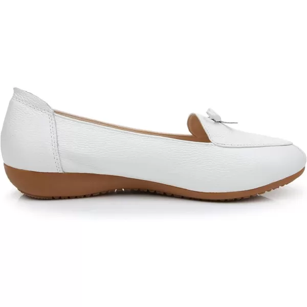 VenusCelia Women's Bowknot Wide Flat Shoe