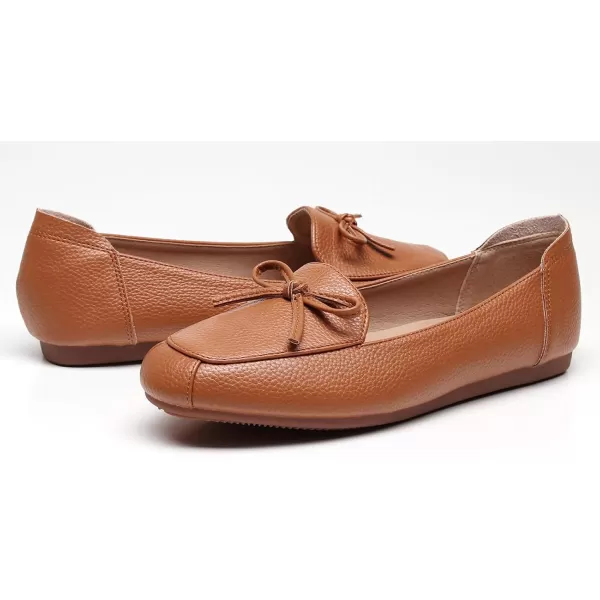 VenusCelia Women's Bowknot Wide Flat Shoe