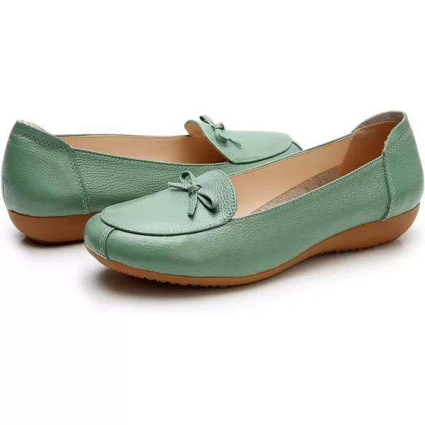 VenusCelia Women's Bowknot Wide Flat Shoe