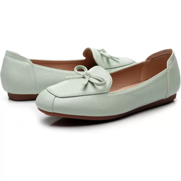 VenusCelia Women's Bowknot Wide Flat Shoe