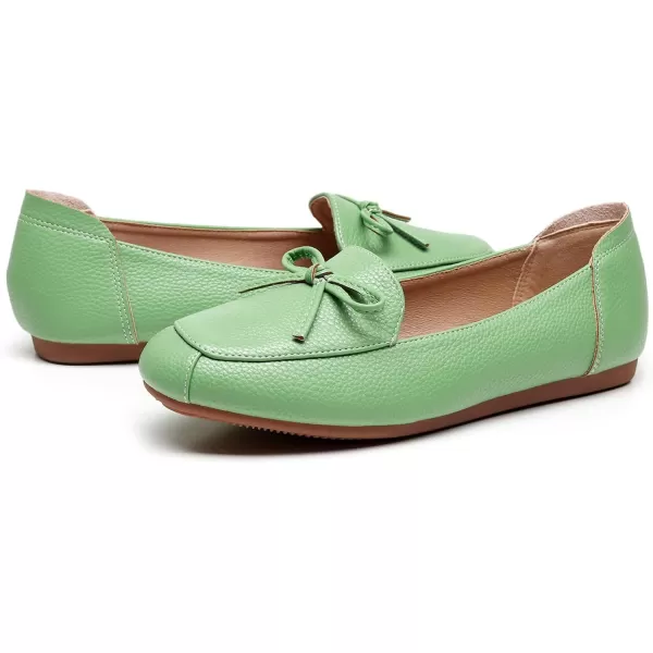 VenusCelia Women's Bowknot Wide Flat Shoe