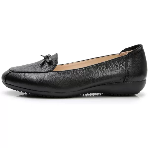 VenusCelia Women's Bowknot Wide Flat Shoe