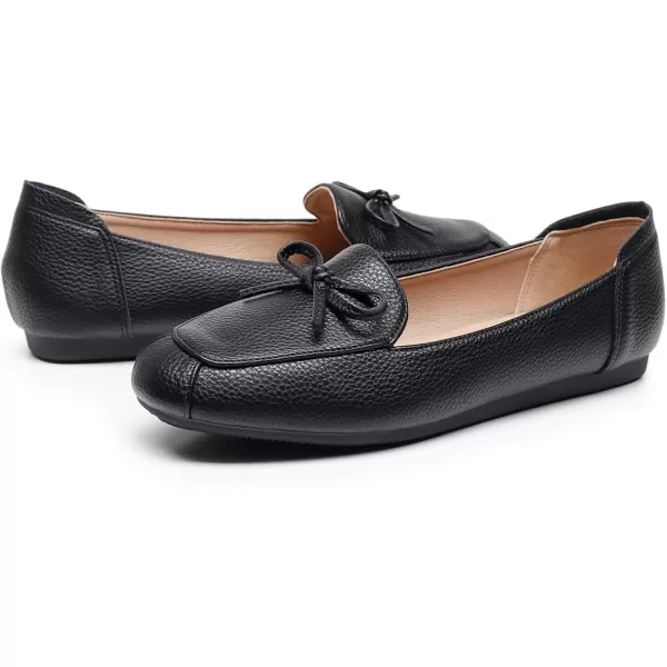 VenusCelia Women's Bowknot Wide Flat Shoe