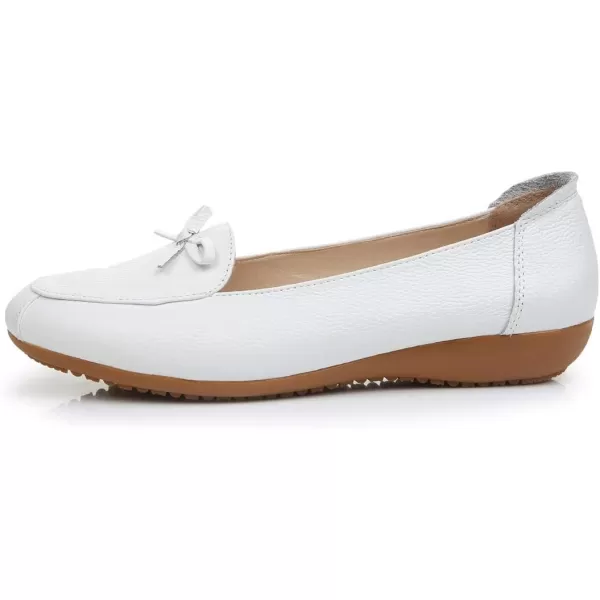 VenusCelia Women's Bowknot Wide Flat Shoe