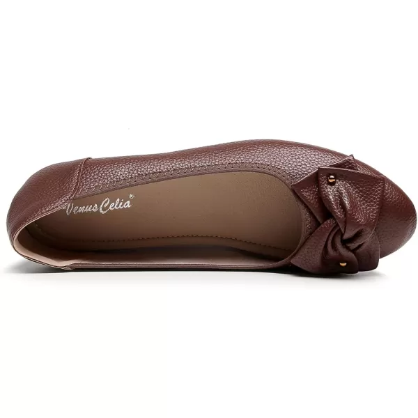 VenusCelia Women's Bows Dance Flats Shoes