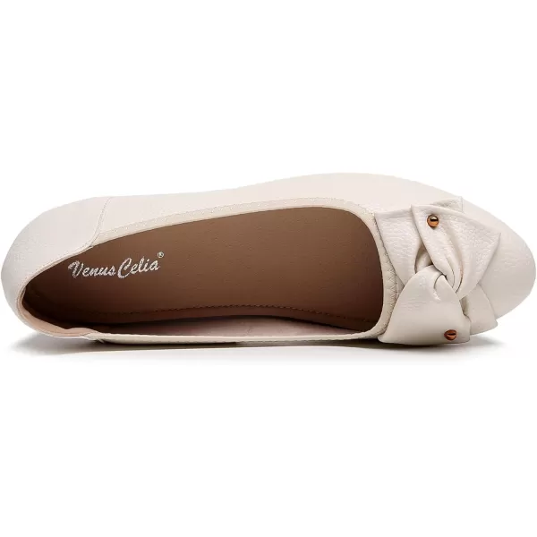 VenusCelia Women's Bows Dance Flats Shoes