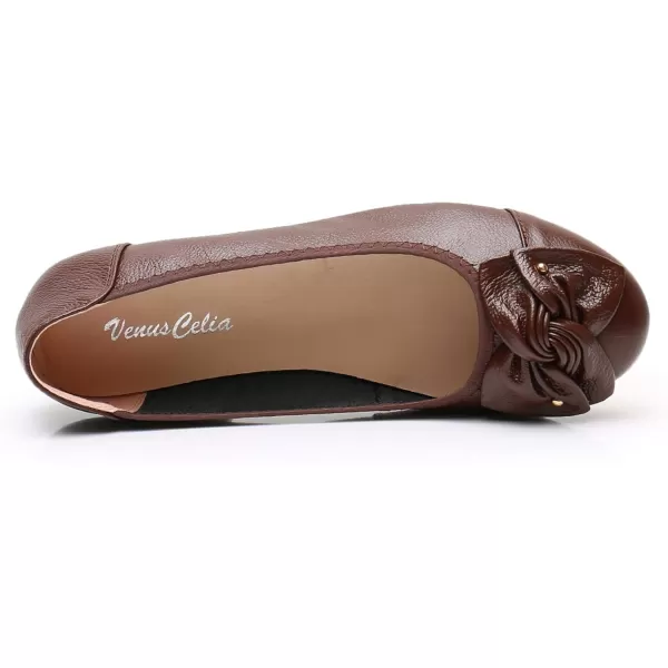 VenusCelia Women's Bows Dance Flats Shoes