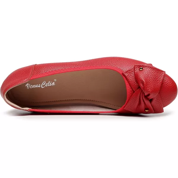 VenusCelia Women's Bows Dance Flats Shoes