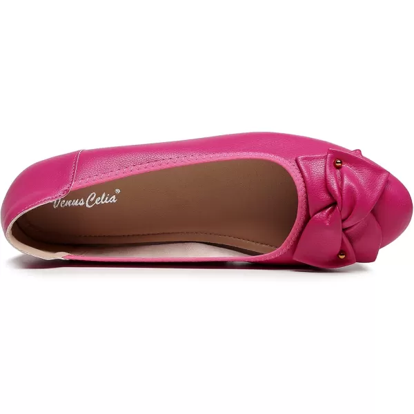 VenusCelia Women's Bows Dance Flats Shoes