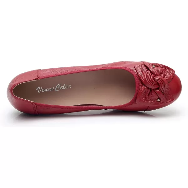 VenusCelia Women's Bows Dance Flats Shoes
