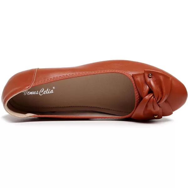 VenusCelia Women's Bows Dance Flats Shoes