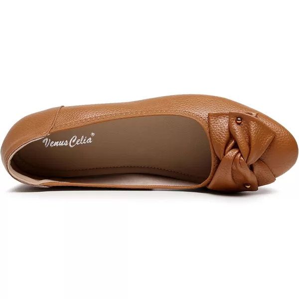 VenusCelia Women's Bows Dance Flats Shoes