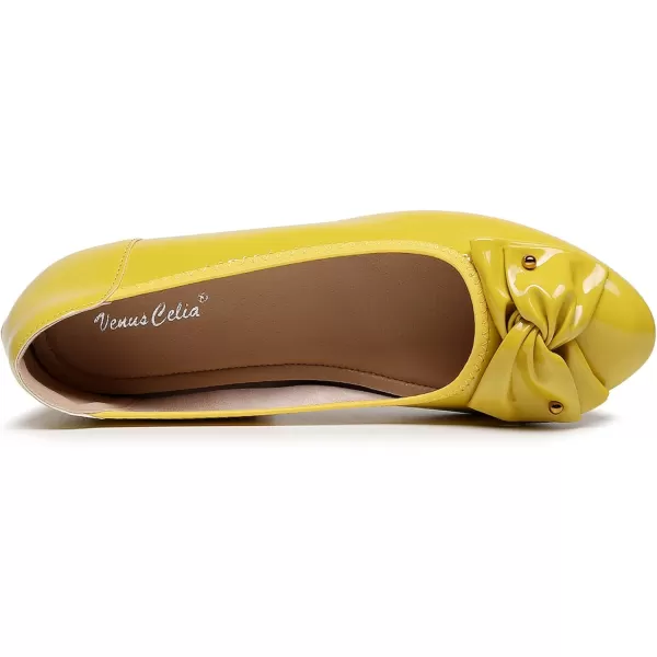 VenusCelia Women's Bows Dance Flats Shoes