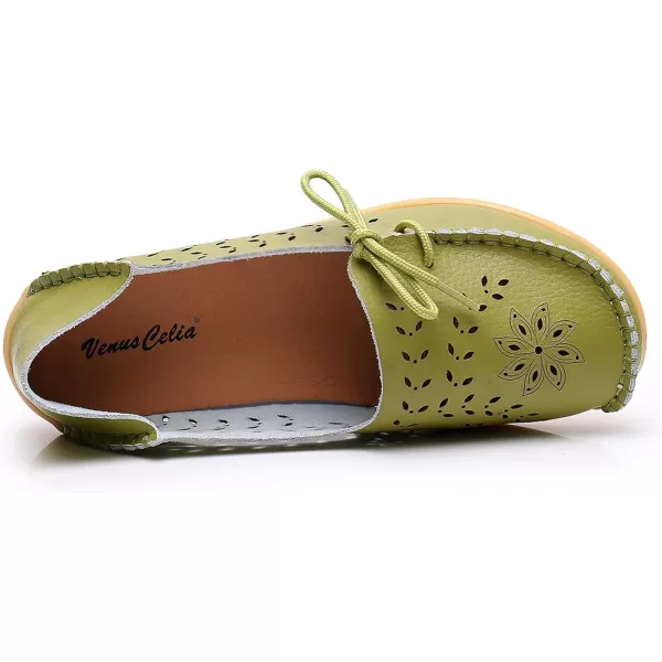 VenusCelia Women's Breathable Comfort Walking Office Flat Loafer)