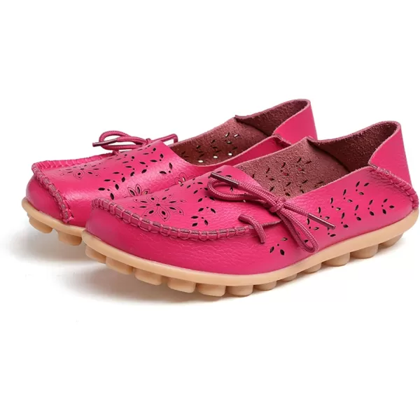 VenusCelia Women's Breathable Comfort Walking Office Flat Loafer)