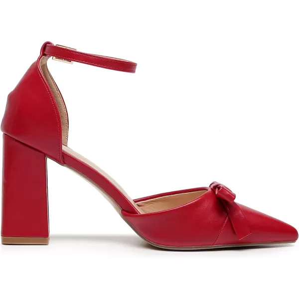 VenusCelia Women's Brightest Strap Pump Block Heel Shoe