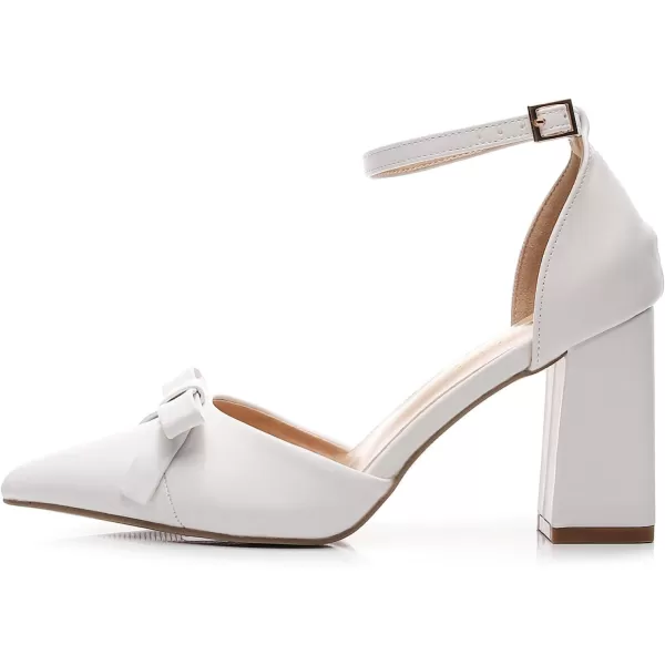 VenusCelia Women's Brightest Strap Pump Block Heel Shoe
