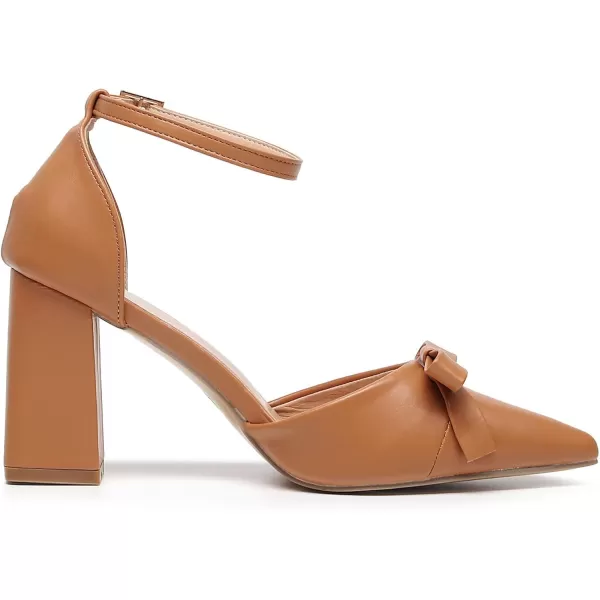 VenusCelia Women's Brightest Strap Pump Block Heel Shoe