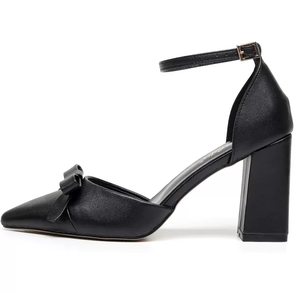 VenusCelia Women's Brightest Strap Pump Block Heel Shoe