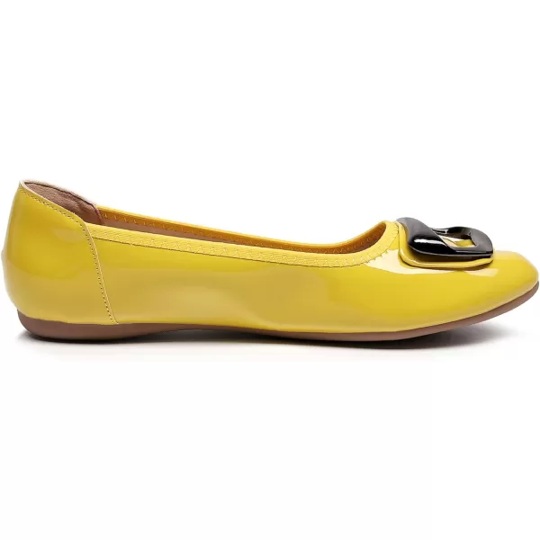 VenusCelia Women's Buckle Dance Flats Shoe