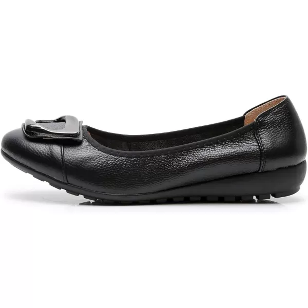 VenusCelia Women's Buckle Dance Flats Shoe