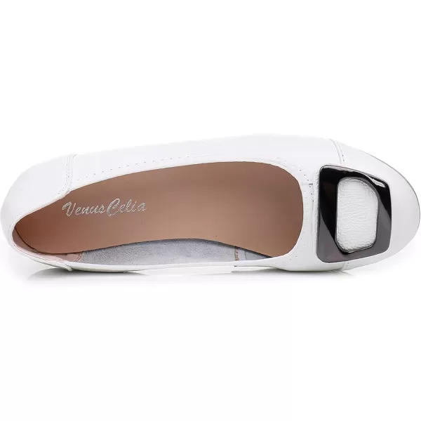 VenusCelia Women's Buckle Dance Flats Shoe