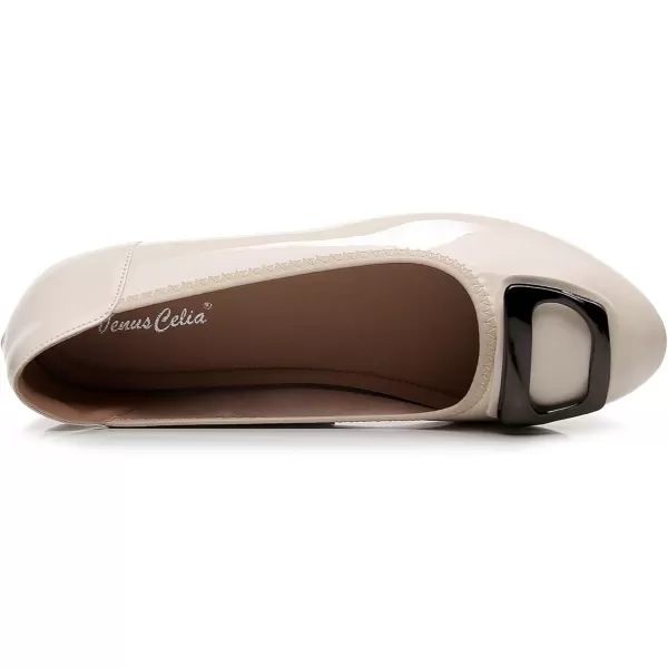 VenusCelia Women's Buckle Dance Flats Shoe