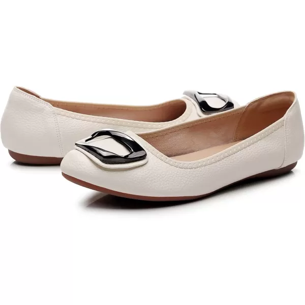 VenusCelia Women's Buckle Dance Flats Shoe
