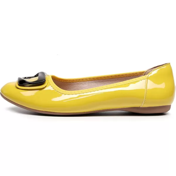 VenusCelia Women's Buckle Dance Flats Shoe