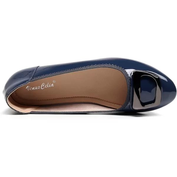 VenusCelia Women's Buckle Dance Flats Shoe