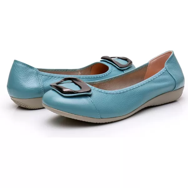 VenusCelia Women's Buckle Dance Flats Shoe