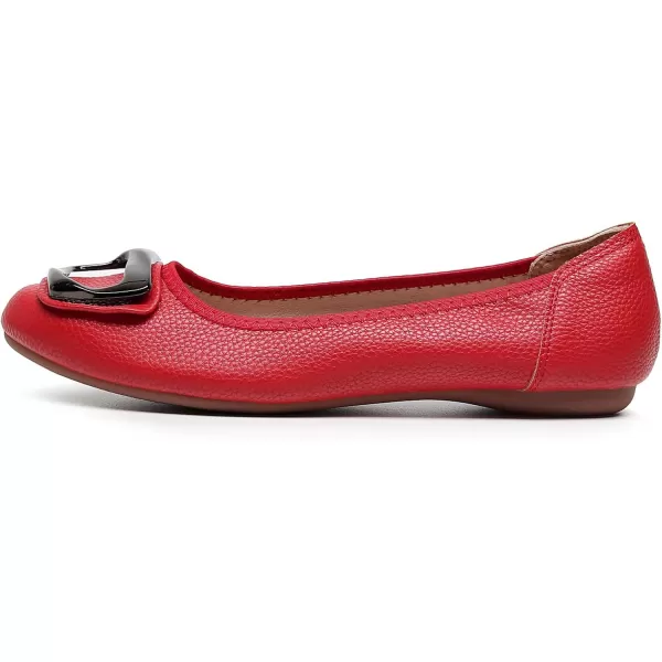 VenusCelia Women's Buckle Dance Flats Shoe