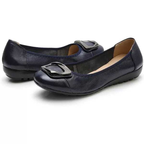 VenusCelia Women's Buckle Dance Flats Shoe