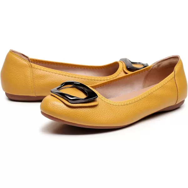 VenusCelia Women's Buckle Dance Flats Shoe