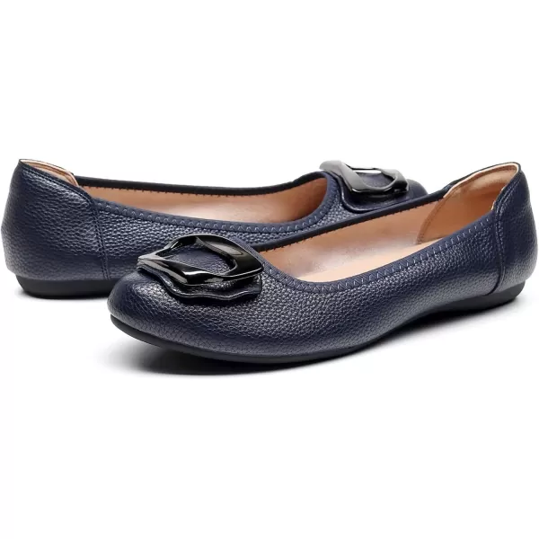 VenusCelia Women's Buckle Dance Flats Shoe