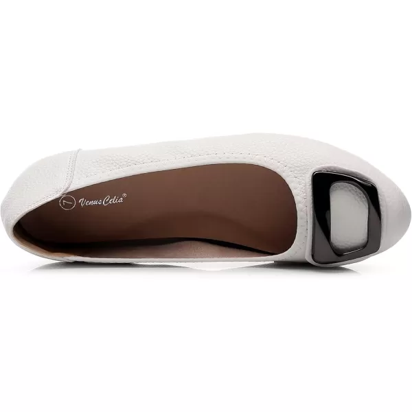 VenusCelia Women's Buckle Dance Flats Shoe
