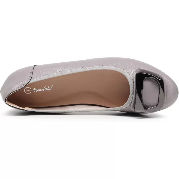 VenusCelia Women's Buckle Dance Flats Shoe