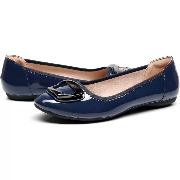VenusCelia Women's Buckle Dance Flats Shoe