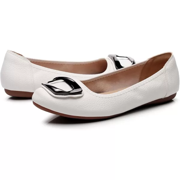 VenusCelia Women's Buckle Dance Flats Shoe
