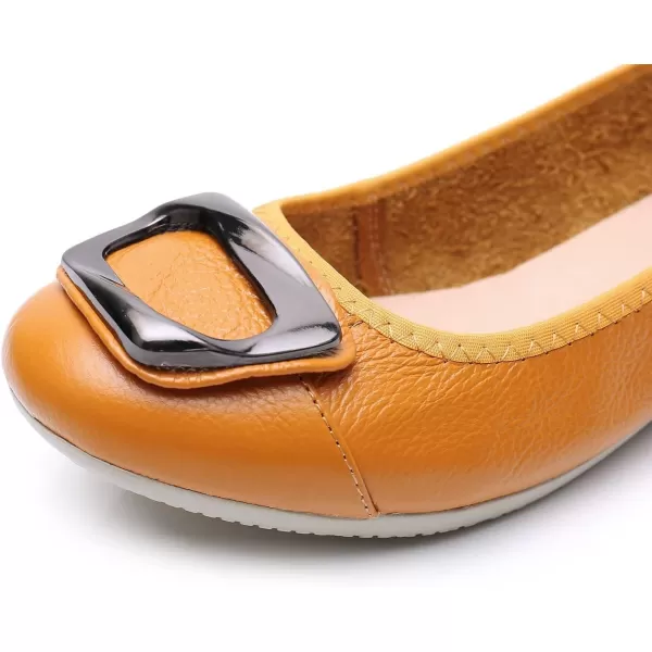 VenusCelia Women's Buckle Dance Flats Shoe