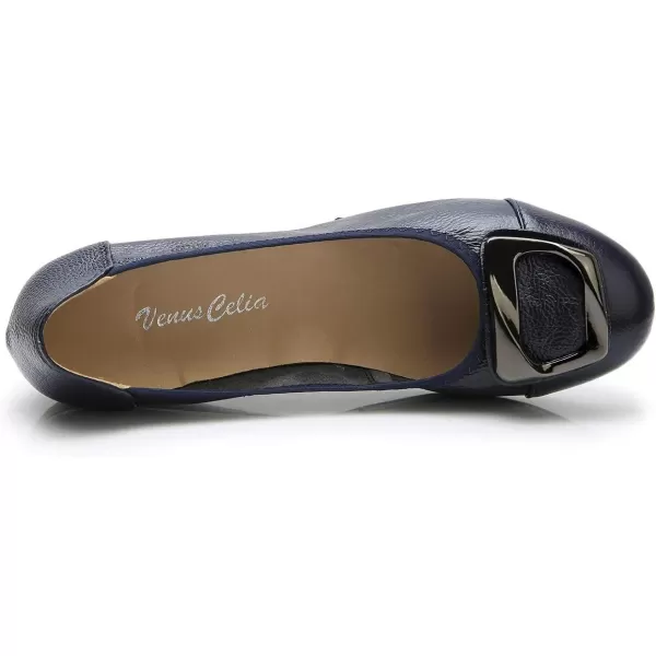 VenusCelia Women's Buckle Dance Flats Shoe