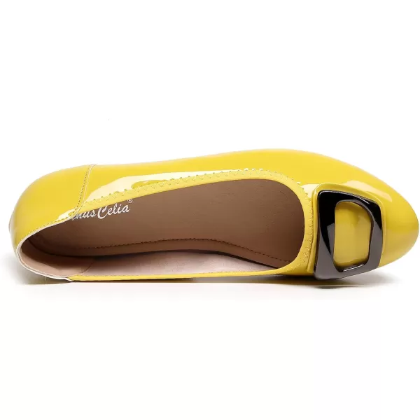 VenusCelia Women's Buckle Dance Flats Shoe