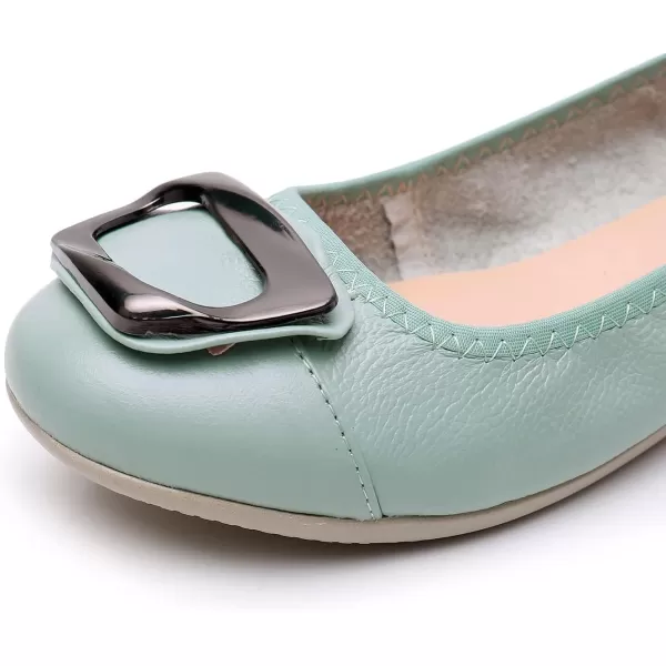 VenusCelia Women's Buckle Dance Flats Shoe