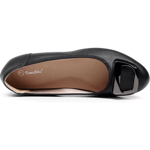 VenusCelia Women's Buckle Dance Flats Shoe