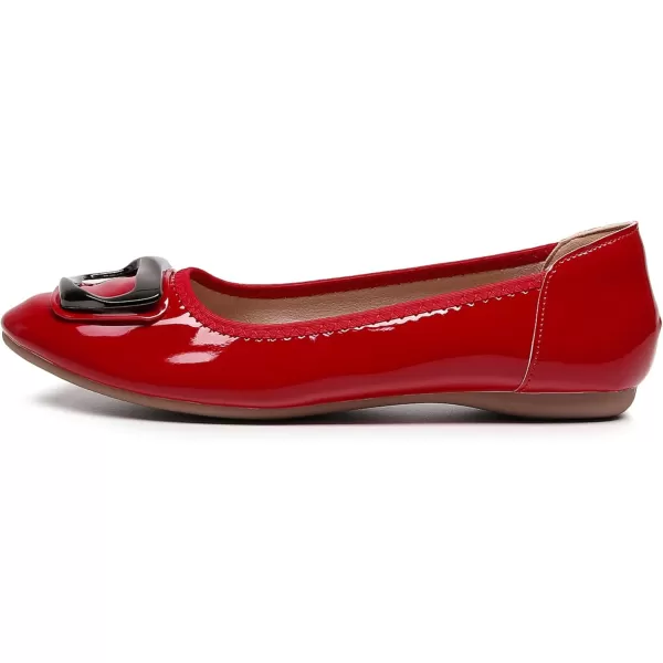 VenusCelia Women's Buckle Dance Flats Shoe