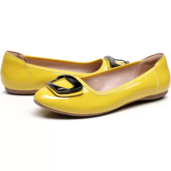 VenusCelia Women's Buckle Dance Flats Shoe