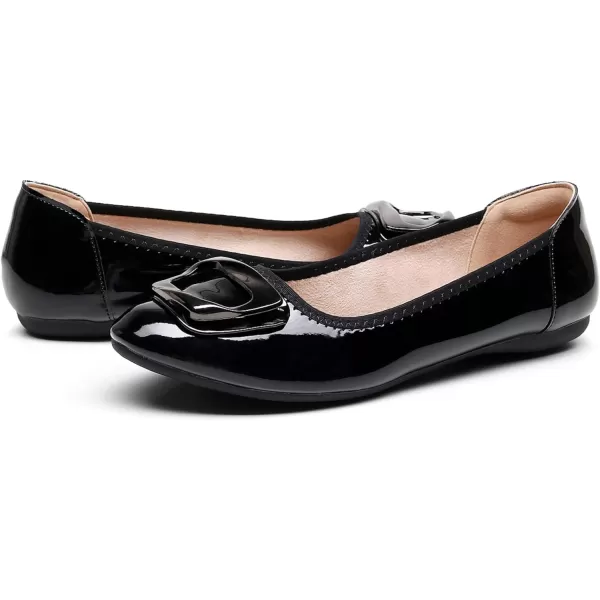 VenusCelia Women's Buckle Dance Flats Shoe